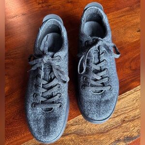 Allbirds Wool Pipers Sneakers Black Merino Wool Men’s Size 13